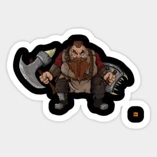 Dwarven fighter Sticker